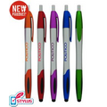 Silver Barrels "Effective" Stylus Pens with Colored Trim